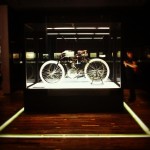 Harley-Davidson Serial Number One (the white line on the floor indicates the size of the shed it was built in.)